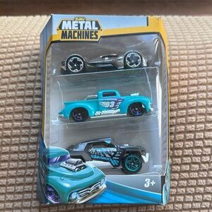Zuru Metal Machines Racing Car Set - Teal and Black